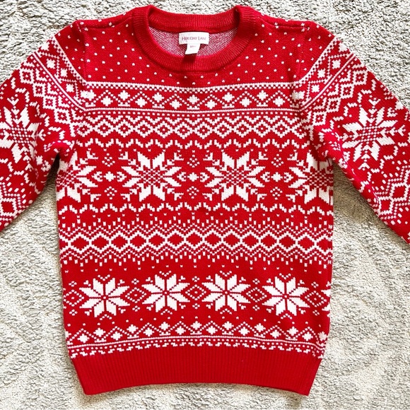 Holiday Lane Little Boys Festive Fair Isle Sweater - Picture 6 of 6